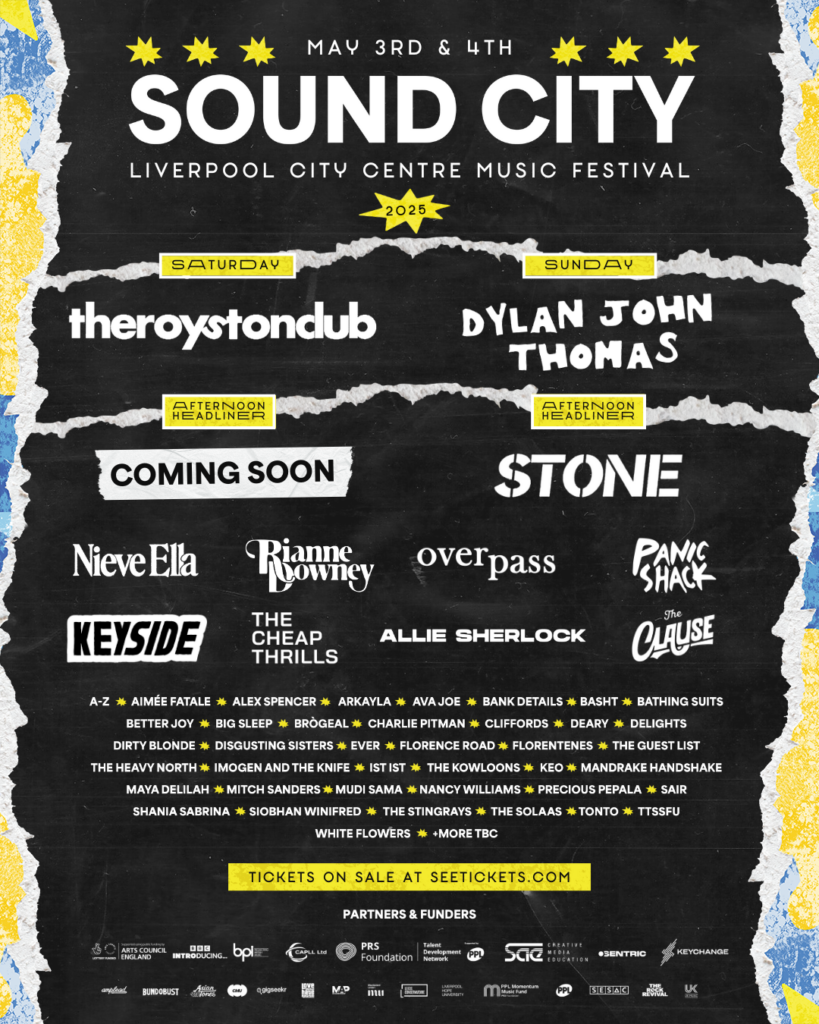 Sound city Liverpool 2025 line up poster