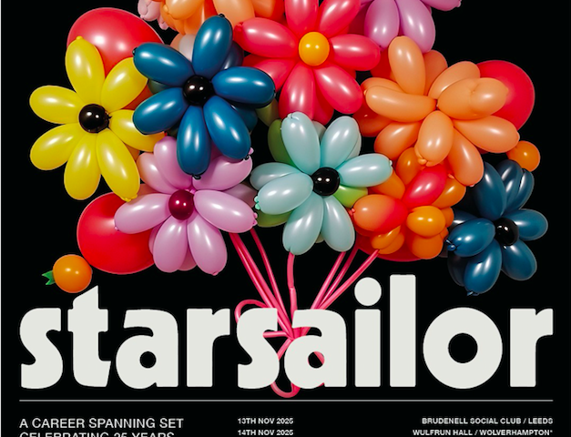 Starsailor tour dates poster celebrating 25 years