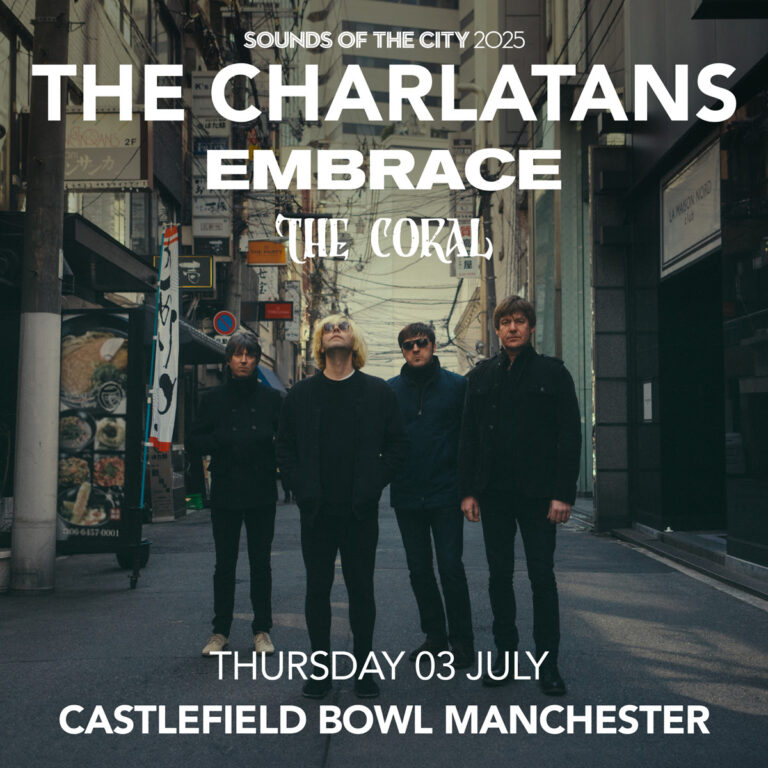 The Charlatans promotional posted for their Manchester’s Castlefield Bowl gig