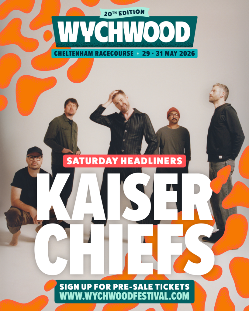 Wychwood promotional poster with the Kaiser Chiefs featured
