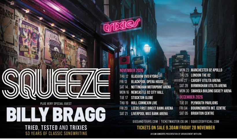 squeeze uk tour date poster