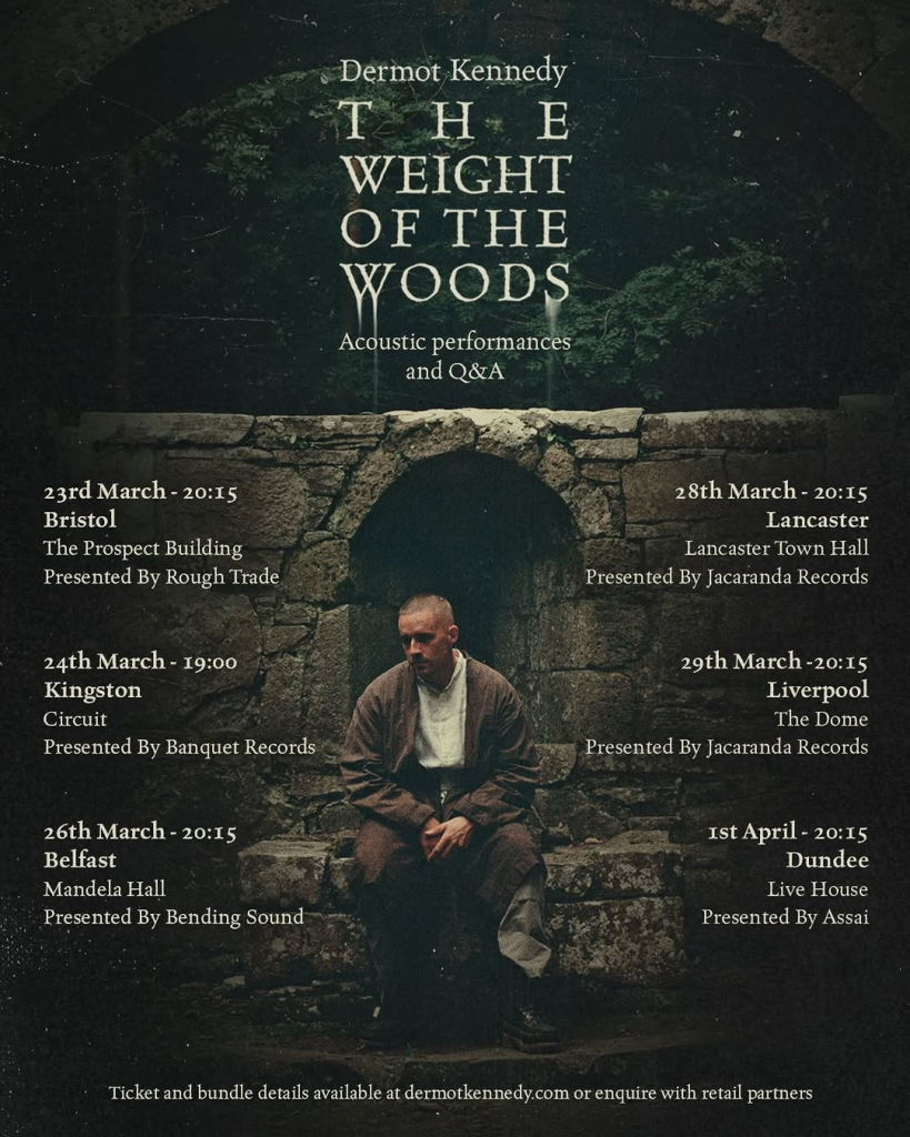 Dermot Kennedy tour dates poster