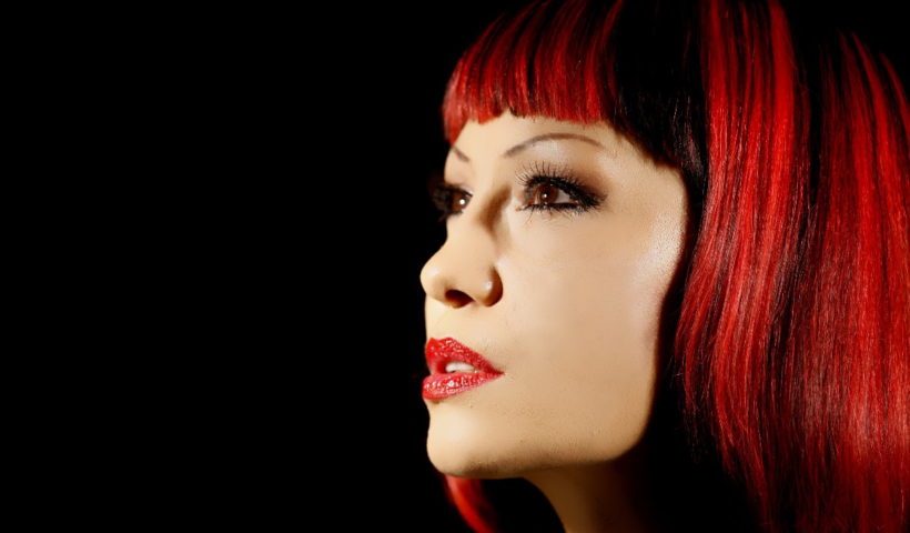 Head shot of Republica lead singer Saffron