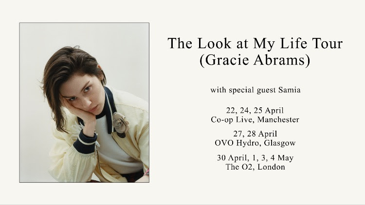 Gracie Abrams tour date poster