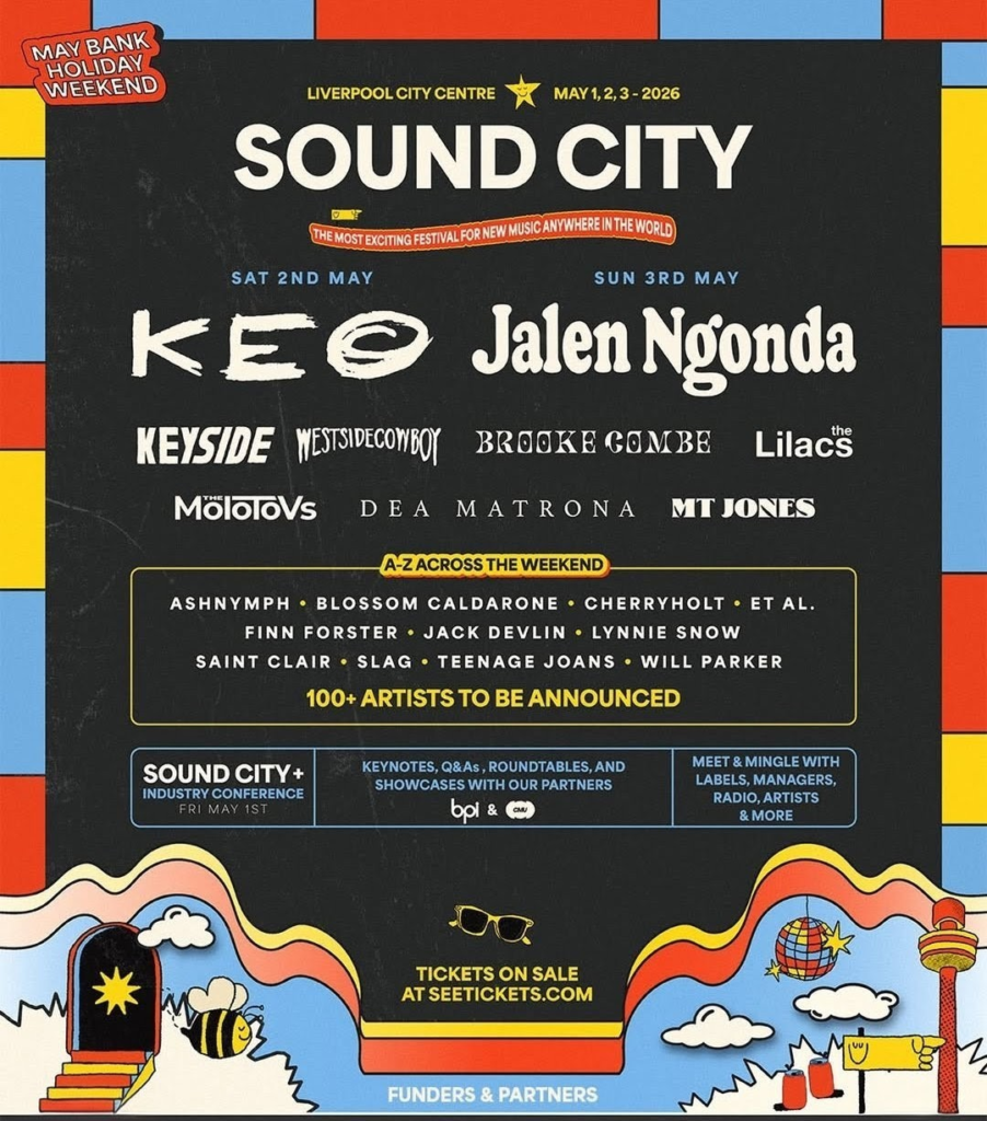 Liverpool sound city 2026 line up poster