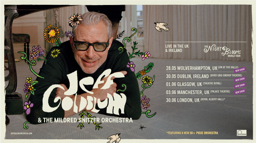Jeff Goldblum tour dates poster